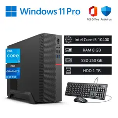 INTEL - Computadora PC Core i5 10ª Gen 4,30 GHz 8GB RAM 250GB SSD 1TB HDD