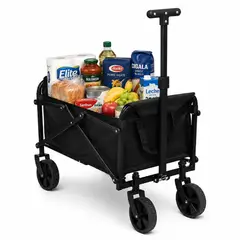 GENERICO - Carrito de Compras Plegable Multiusos con Ruedas Todo Terreno Asa Telescópica