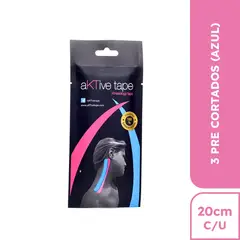 AKTIVE TAPE - - Venda kinesiotaping azul pre cortado