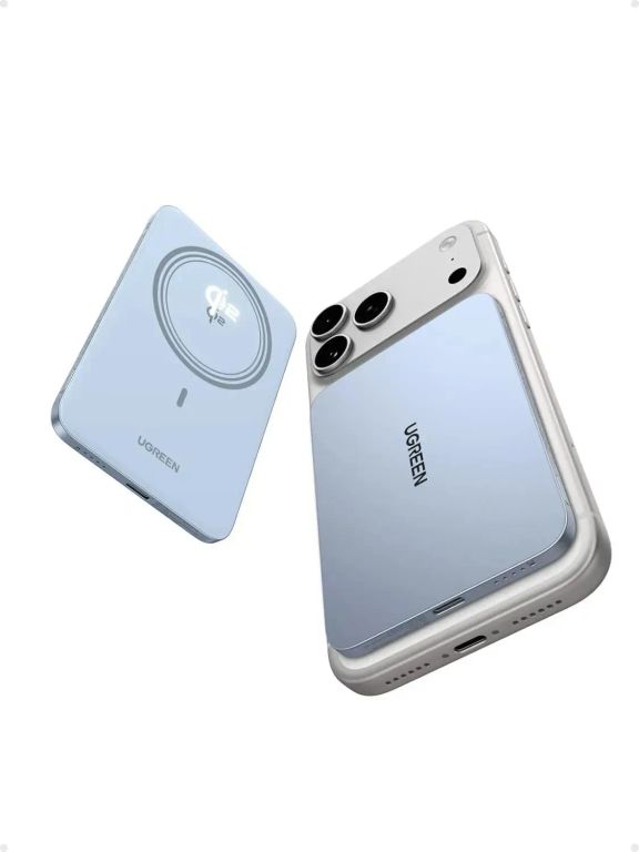 Power bank Magflow Air 5000mha inalámbrica Qi2 PD20W PB580 - Celeste