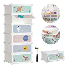 EVERSO - Cajas Organizadoras Modular De 6 Niveles Para Ropa Zapatero