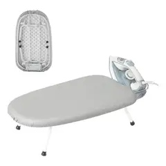 EVERSO - Tabla De Planchar De Mesa Plegable Compacta Y Portátil Lisa Gris
