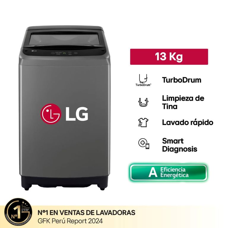 Lavadora WT13BVTB 13KG Carga Superior negro