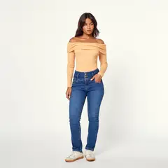 MILK - Jean Secret Azul Mujer