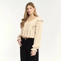 MILK - Blusa Plumetina Mujer