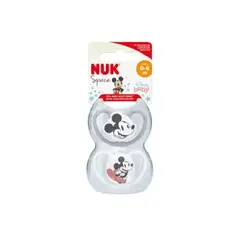 NUK - Chupón Space Disney Baby Mickey X2 0-6 M