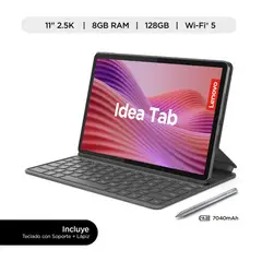 LENOVO - Tablet Idea Tab 128GB 8GB RAM cámara 8MP luna grey