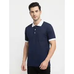 GENERICO - Polo Hombre cuello camisero - Azul