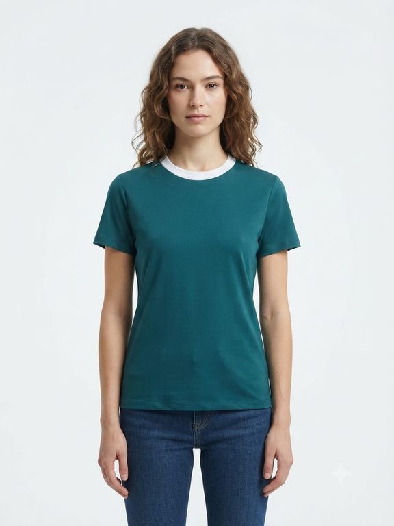 Polo mujer básico - Verde