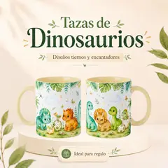 GENERICO - TAZA DINOSAURIOS DRAGON PARA FIESTA INFANTILES