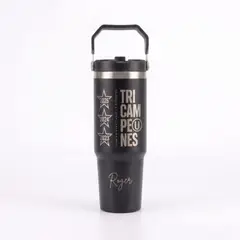 LITTLE BRU ACCESORIOS EXCLUSIVOS - Termo Tomatodo Flip Universitario Personalizado 900ML Negro