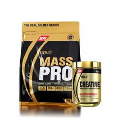 Level Pro - Pack Proteína Mass Pro 10LB Chocolate + Creatina 500gr