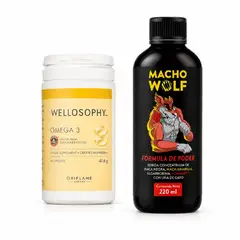 MACA WORKS - Pack Macho Wolf 220 ml + Omega 3 60 Cápsulas