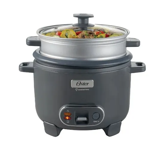 OLLA ARROCERA 1.8L 3 EN 1 FUNCIÓN DE SOFRITO VAPORERA GRIS