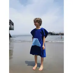 GENERICO - PONCHO DE MICROFIBRA CAMBIADOR PARA NATACION O SURF PARA NIÑOS