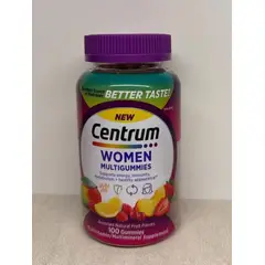 Centrum - Multivitaminico Para Mujer Sabor Frutas 100 gomitas -