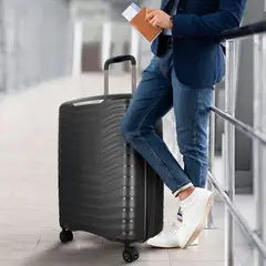 SAMSONITE - Maleta Rígida Bon-X Mediana Alu Black