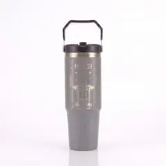 LITTLE BRU ACCESORIOS EXCLUSIVOS - Tomatodo Térmico Messi Personalizable 900ML Gris