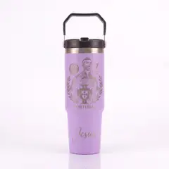 LITTLE BRU ACCESORIOS EXCLUSIVOS - Termo Tomatodo CR7 Personalizado 900 ML Lila