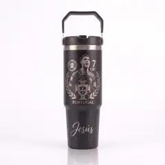 LITTLE BRU ACCESORIOS EXCLUSIVOS - Termo Tomatodo CR7 Personalizable 900ML Negro