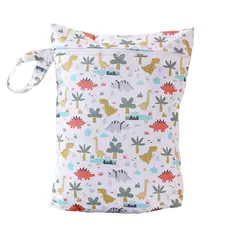 VATYERTY - Bolsa Impermeable Para Pañales con Estampado de Arcoíris y Corazones - Blanco