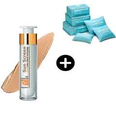 FREZYDERM - Fotoprotector Sun Screen 50ml Color + Kit de 6 Organizadores Impermeable Viaje Aleatorio