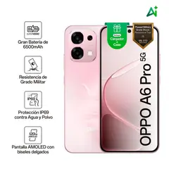 OPPO - Celular A6 Pro 5G de 8GB RAM 256GB Color Rosa