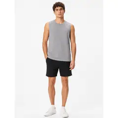 ENKI - Polo Manga Cero Hombre Algodón Slim Fit Gris Melange