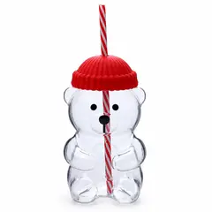 GENERICO - Vaso de Oso con sorbete color rojo