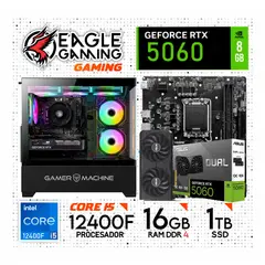 NVIDIA - PC Gamer Intel Core i5 12400F 12ª Gen + RAM 16GB DDR4 + SSD 1TB + RTX 5060