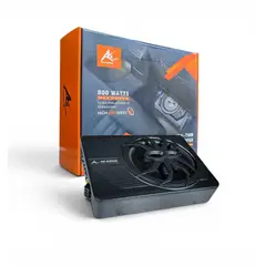 GENERICO - Subwoofer amplificado 10 pulgadas 800w con kit de cables.