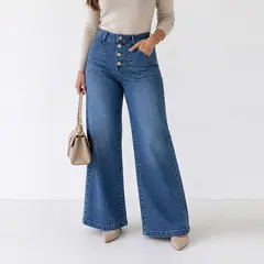 Cotton'S Jeans - JEAN WIDE LEG PARA MUJER COTTONS JEANS MAYA PETITE