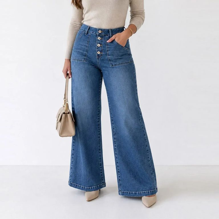 JEAN WIDE LEG PARA MUJER COTTONS JEANS MAYA TALL