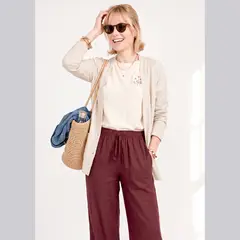 SOLO LEGGINGS - PANTALON DE LINO PARA MUJER - USO CASUAL -TIPO PALAZZO