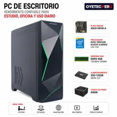 INTEL - CPU PC 3.0Ghz RAM 4GB SSD 120GB, OFCINA, ESTUDIANTE