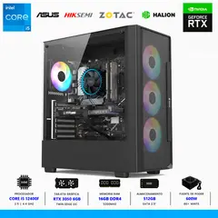 INTEL - PC GAMER CORE i5 12400F, 16GB (2X8GB), SSD 500GB, RTX 3050 6GB, CASE RGB, 500W..