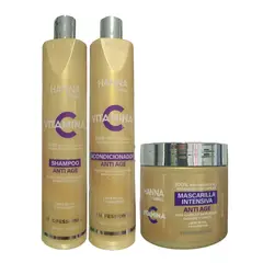 GENERICO - HANNA CABALL - Trio Vitamina C Shampoo 400ml + Acondicionador 400ml + Mask 400ml