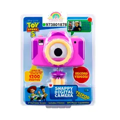 EKIDS - Cámara Digital Snappy de Toy Story 5 + Tripode y Tarjeta SD