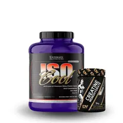 Ultimate Nutrition - Pack Proteína Iso Cool 5LB Chocolate + Creatina Dorian Yates 300gr
