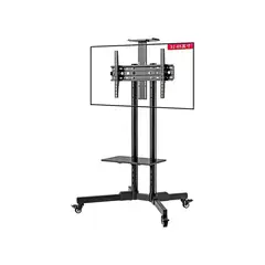 ITELSISTEM - Soporte Para Tv Movil Rack Pedestal Bandeja de 32 a 65 Pantallas Streaming