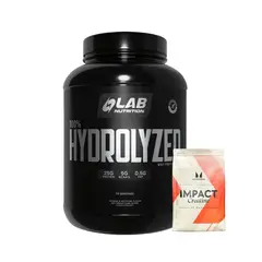 LAB NUTRITION USA - Pack Proteína Isolate 100% Hidrolizada Lab Nutrition 5LB Vainilla + Creatina MyProtein 250gr