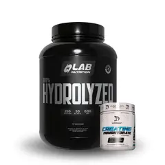 LAB NUTRITION USA - Pack Proteína Isolate 100% Hidrolizada Lab Nutrition 5LB Vainilla + Creatina Dragon Pharma 300gr