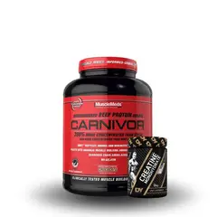 MUSCLEMEDS - Pack Proteína Carnivor Protein 4.5LB Chocolate + Creatina Dorian Yates 300gr