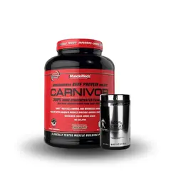 MUSCLEMEDS - Pack Proteína Carnivor Protein 4.5LB Chocolate + Creatina Kevin Levrone 500gr