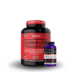 MUSCLEMEDS - Pack Proteína Carnivor Protein 4.5LB Chocolate + Creatina Ultimate Nutrition 300gr