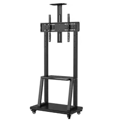 ITELSISTEM - Soporte Para Tv Movil Rack Pedestal Bandeja de 32 a 70 Pantallas Streaming