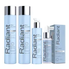 RADIANT - - Pack Pro Balance Shampoo + Acondicionador + Peeling + Loción