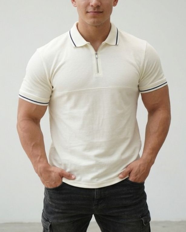 POLO CAMISERO CON CIERRE