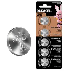 Duracell - Batería CR2016 De Litio 3V Blíster X5 Compatible Con Llaves Inteligentes Y Equipos Electrónicos