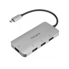 TARGUS - HUB USB-C 4 PUERTOS USB-A 3 COLOR GRIS l P-N ACH226BT
